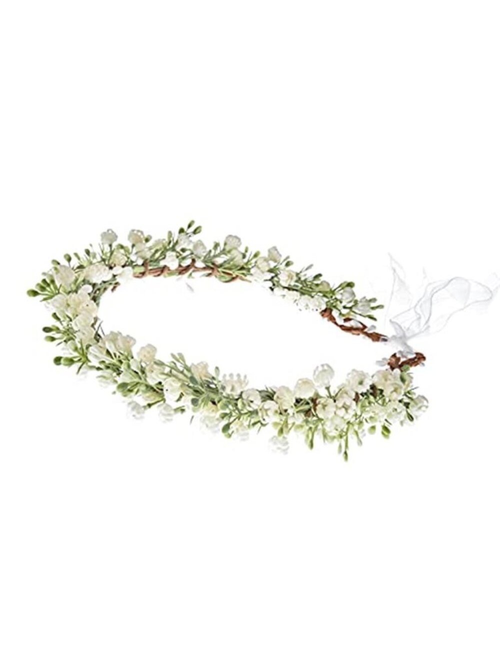 Floral Crown Headband Wedding Flower Crown Bridal Halo Eucalyptus Leaves